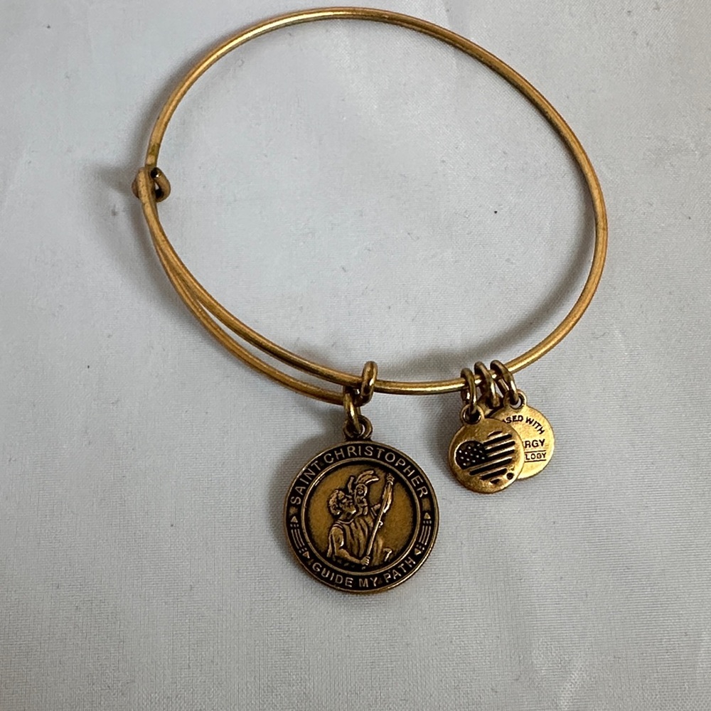 Alex and Ani Gold Saint Christopher Bracelet